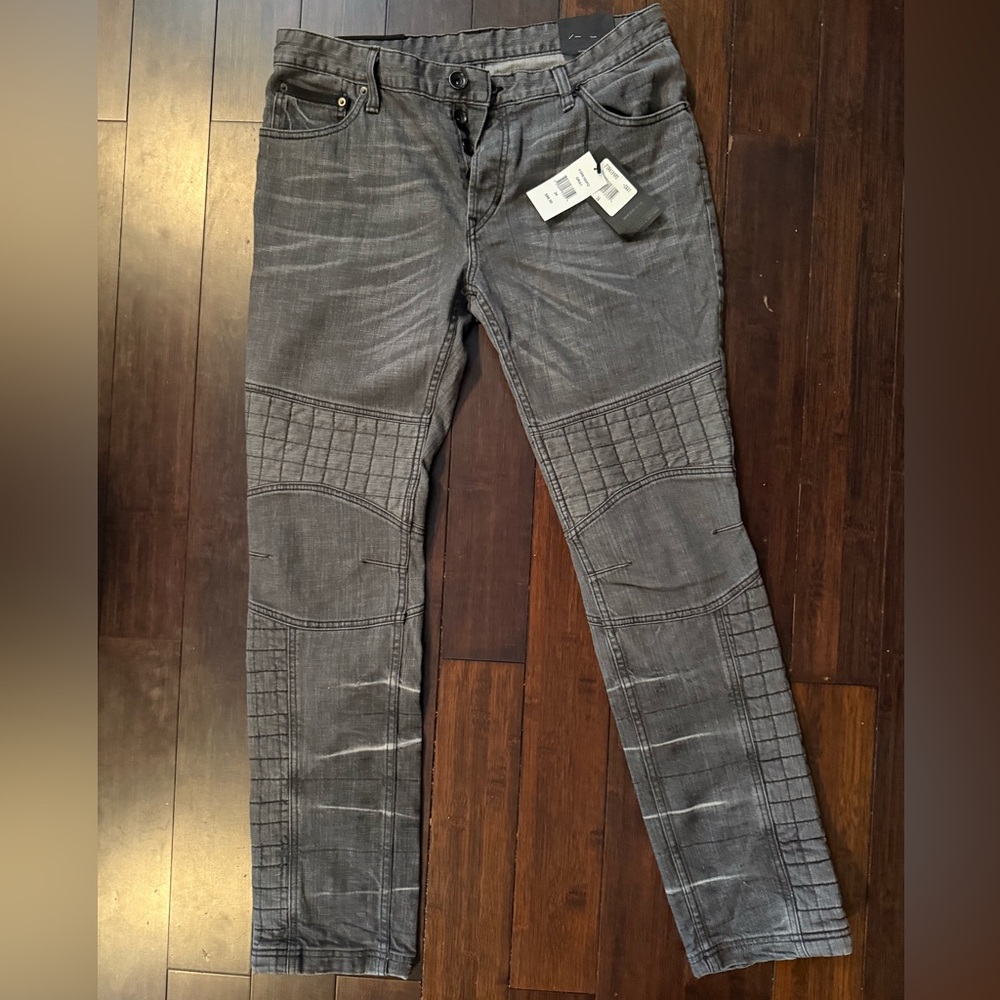 Rogue Gray Skinny Moto Jeans Modern Slim-Fit